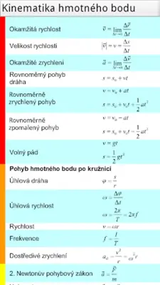 Tahák do fyziky android App screenshot 0